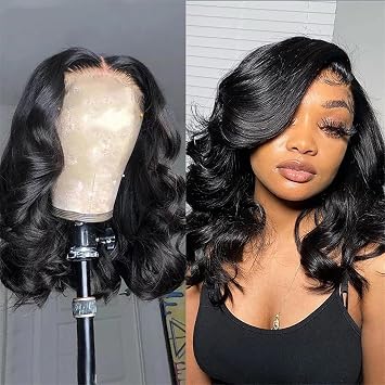 Stripe Wig Part Heat Use Wavy Wig Wavy For Women Natural Wigs Party Wavy Middle Synthetic Part Black Middle WigLong Wig Curly Wavy For Daily Infant Hair Clips black, One Size