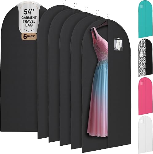 Luxury On the Go Long Formal Dress Bag – 54" Hanging Garment Bag for Dresses, Pr