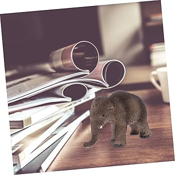Amazon.co.jp: Yardenfun 赤ちゃん マンモス ミニ 動物 置物