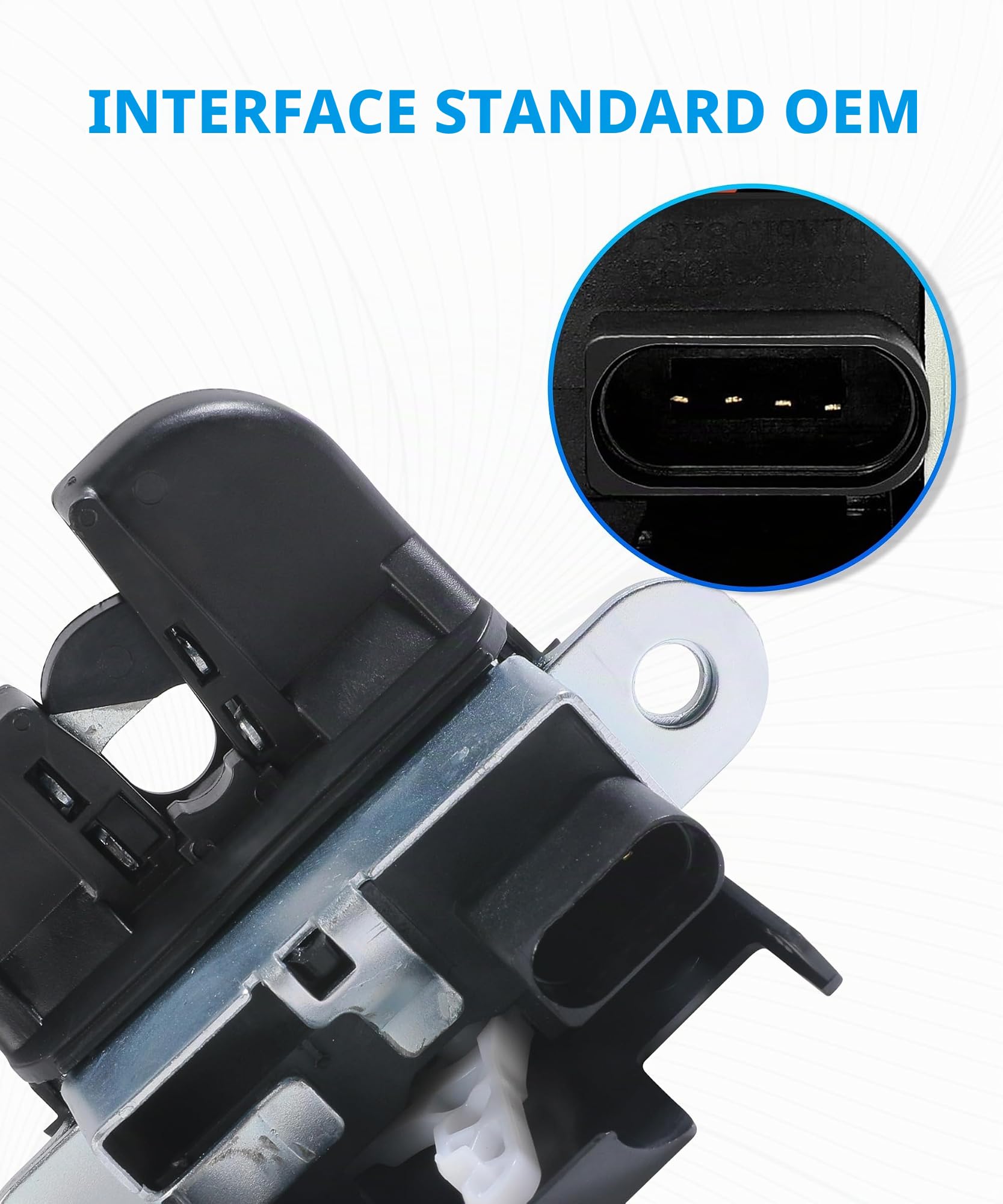 Accessoires automobiles,Serrure de Coffre Touran, Loquet Verrou de Hayon,Serrure Coffre de Toit,Loquet Actionneur de Verrouillage du Couvercle du Coffre Arrière,Références OEM : K6827505E