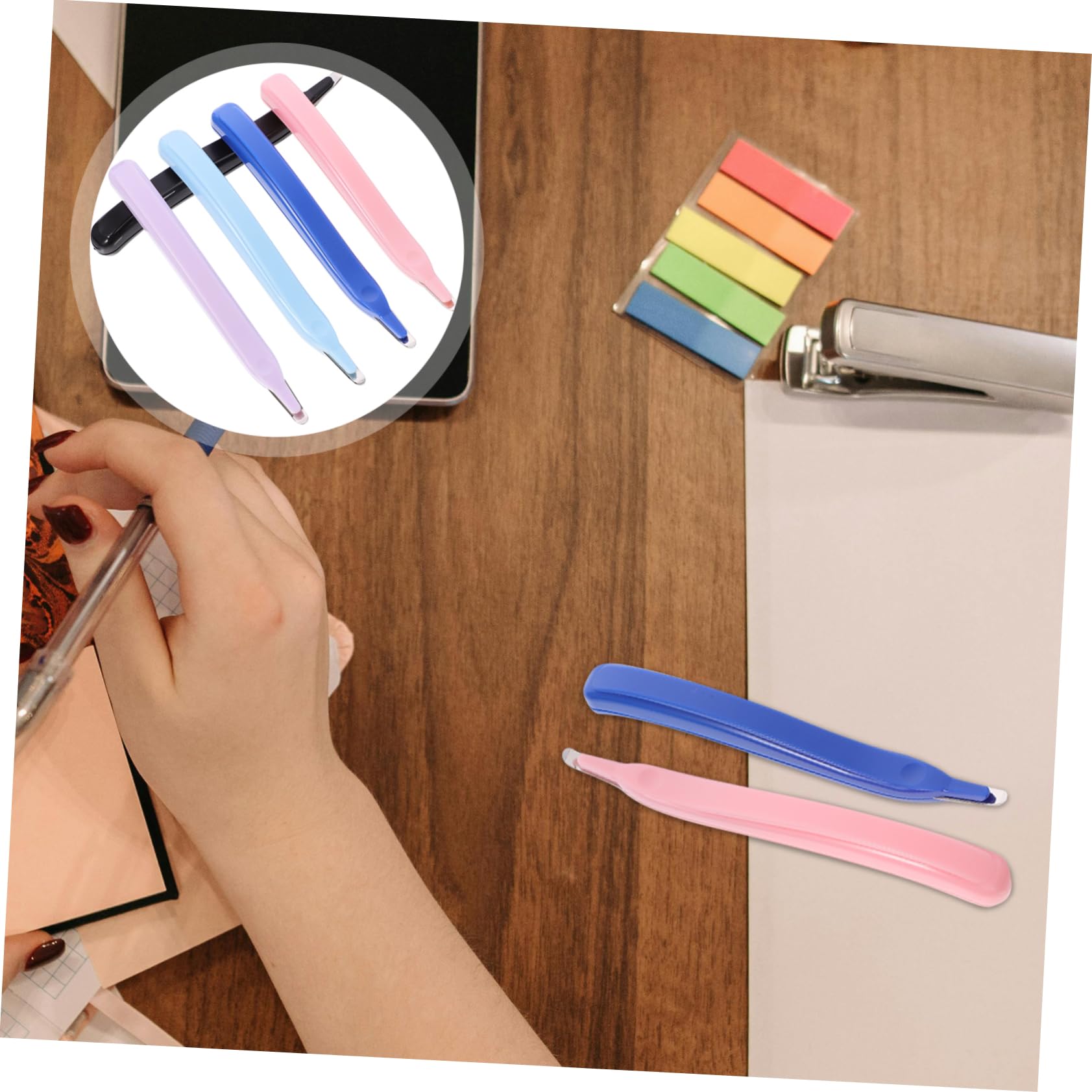 LALAFINA 15pezzi Rimozione Graffette Ergonomica Strumento Per Ufficio Stapler Remover e Facile Da Usare e Portatile Per Rimuovere Graffette e Chiodi