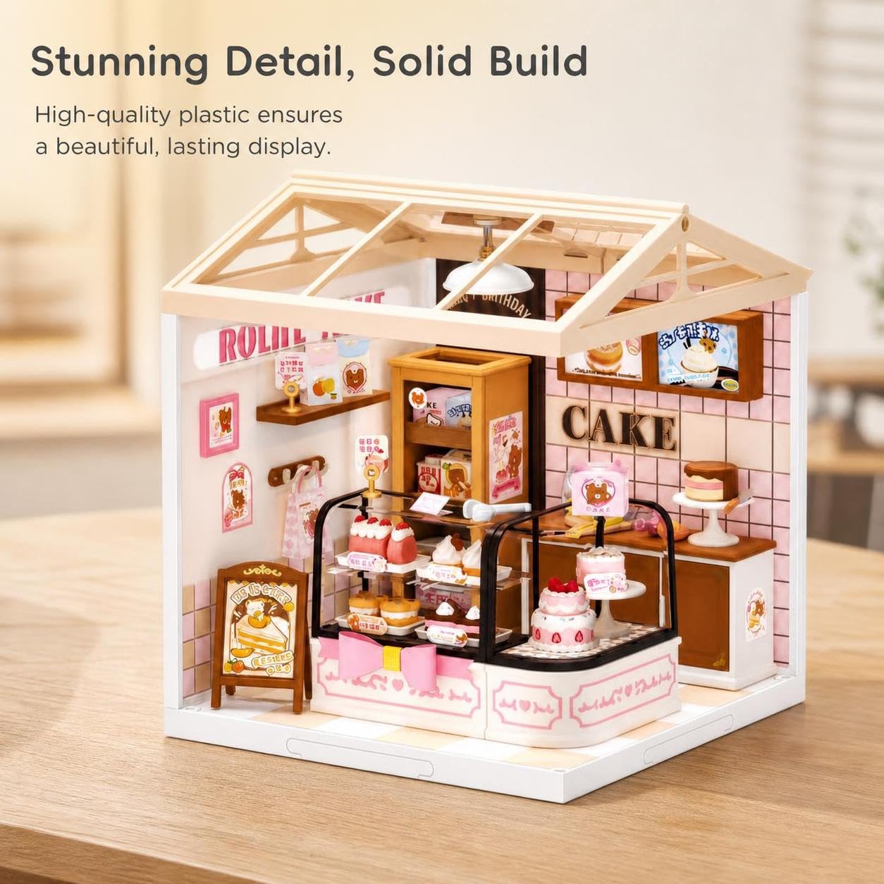 Casa delle bambole in miniatura fai da te per bambini - modello modulare giocattolo - gioco creativo