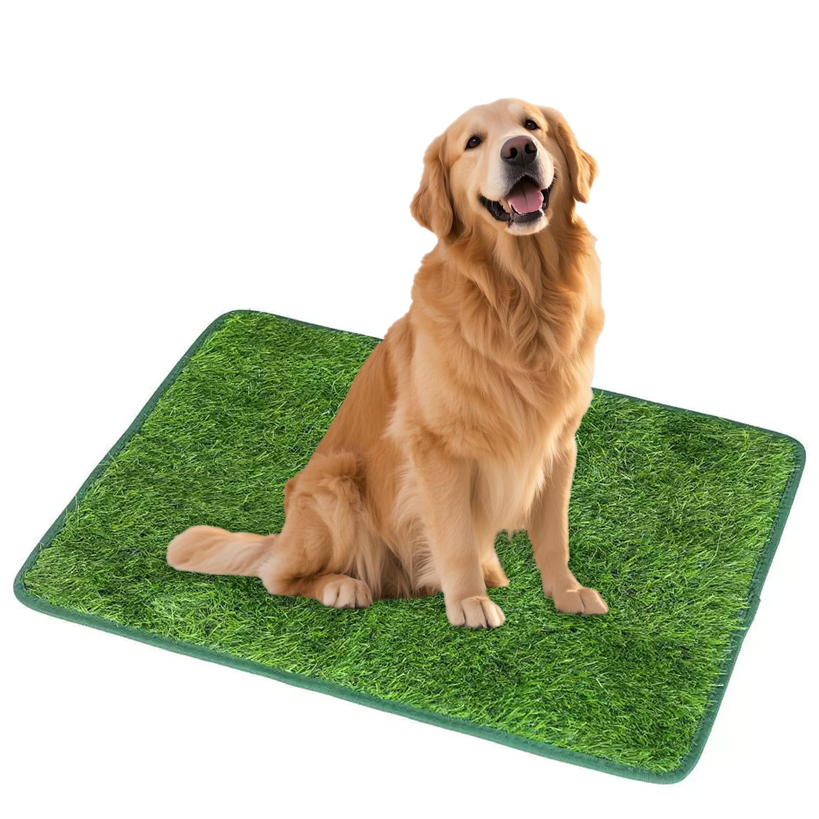 JWHJD 50 X 100 cm Dog Grass Pee Pad, Washable Artificial Grass Rug Turf for Dogs Reusable Dog Toilet for Potty Training Floor Protection Indoor and Outdoor