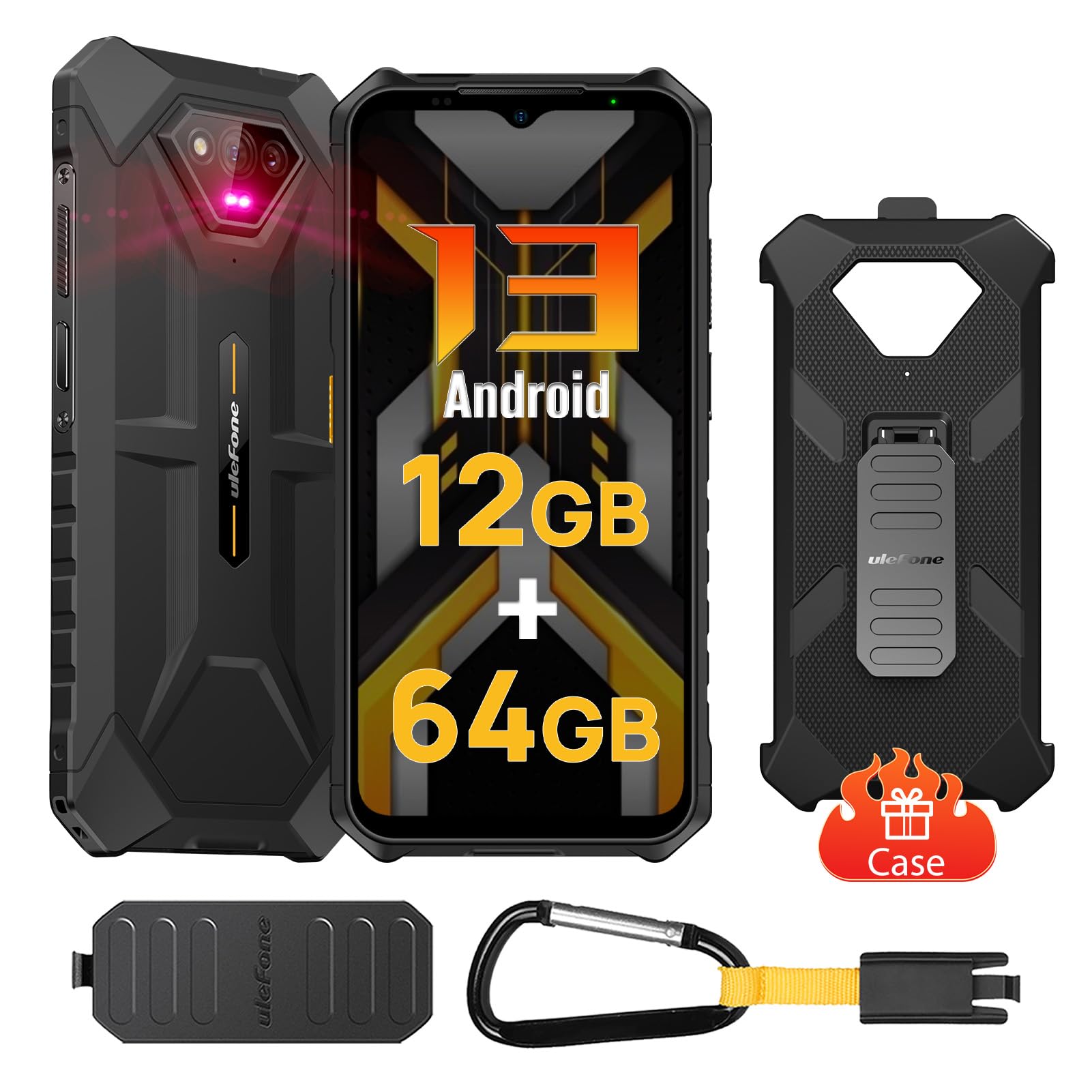 smartphone resistente android 14 con telefoto e wi-fi