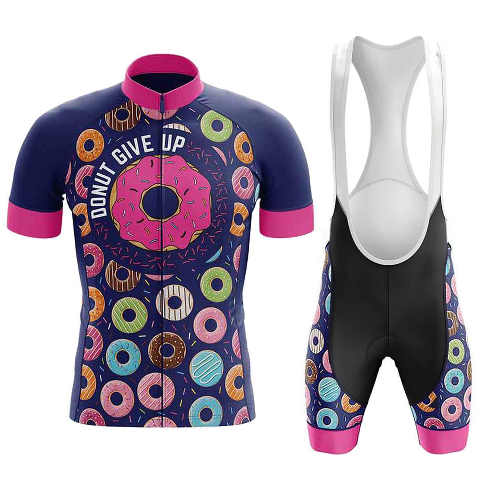 Completo Ciclismo Uomo Estivo Abbigliamento Bici MTB,Tuta Ciclista Maglietta Ciclo Manica Corta Shirt e Salopette Pantaloncini con 19D Gel Imbottiti,Maglia Bicicletta Asciugatura Rapida Traspirante