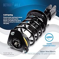 Vista 1541 de Detroit Axle - Kit de suspensión delantera de 10 piezas para Chevy Aveo Aveo5 Pontiac G3 Wave 2 Ready Struts Assembly 2 Enlaces de barra