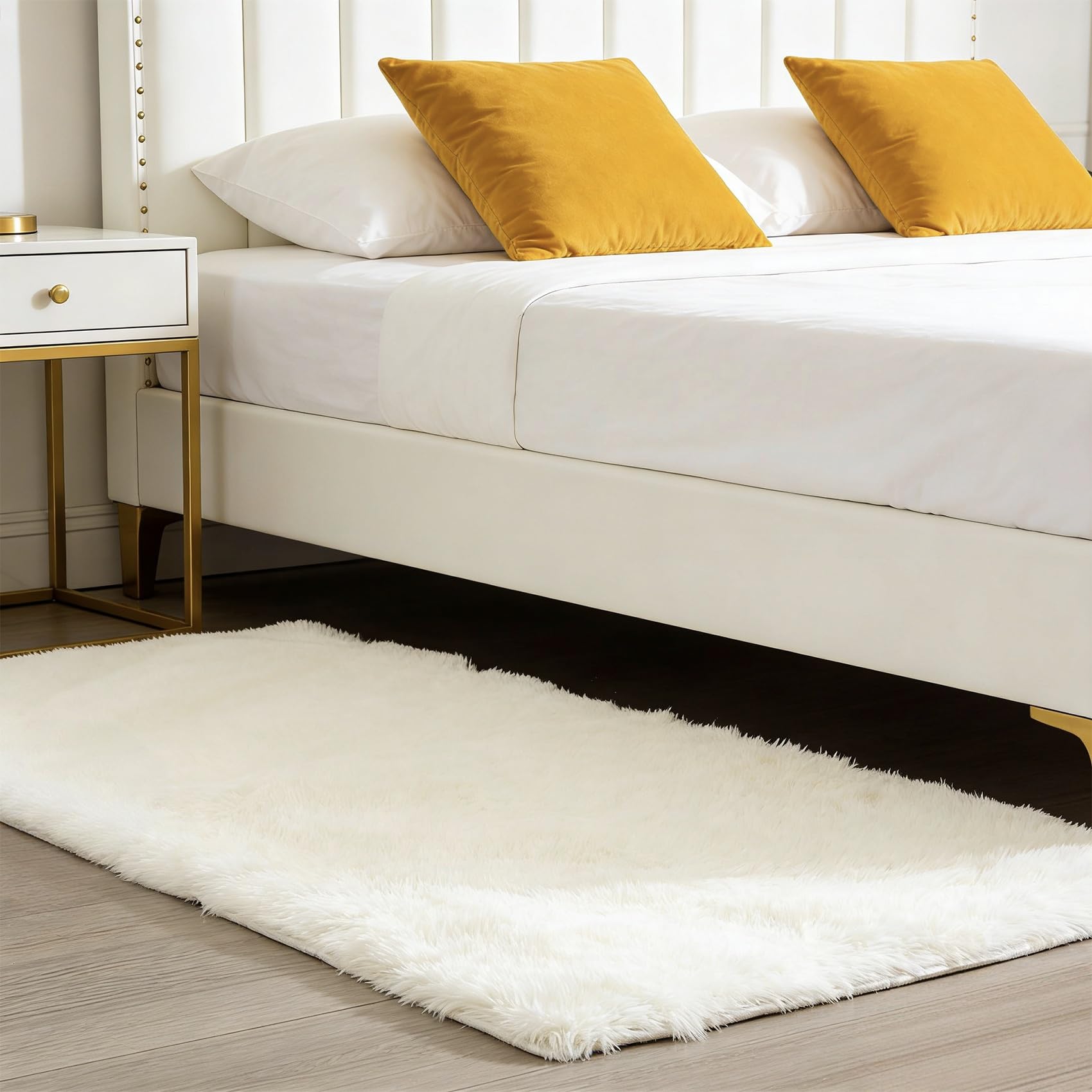 Tapis pour chambre et salon blanc pour une ambiance chaleureuse