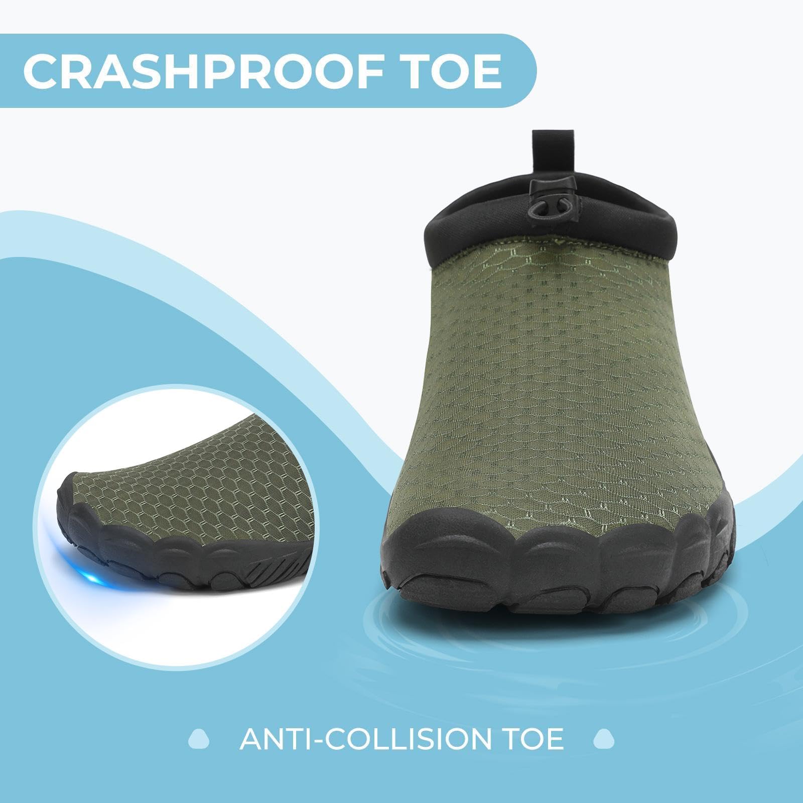 Mishansha Unisex Sport Acquatici Scarpe Donna Leggero Antiscivolo Scarpe da Surf Uomo Summer Immersione Scarpette per Beach Swim Yoga 36-46EU