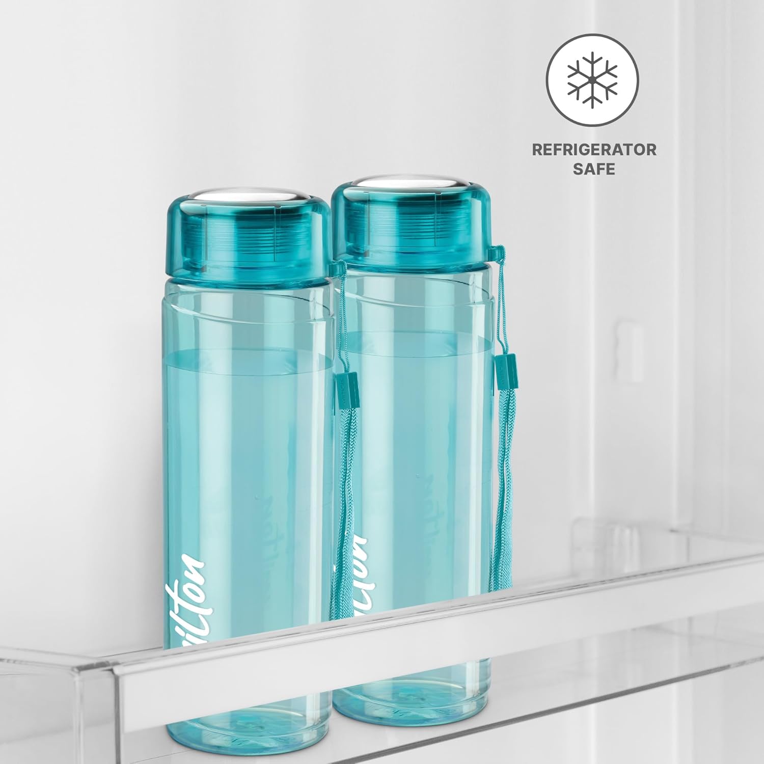 Milton Hector 1000 Pet Water Bottle, Set of 2, 1 Litre Each, Blue