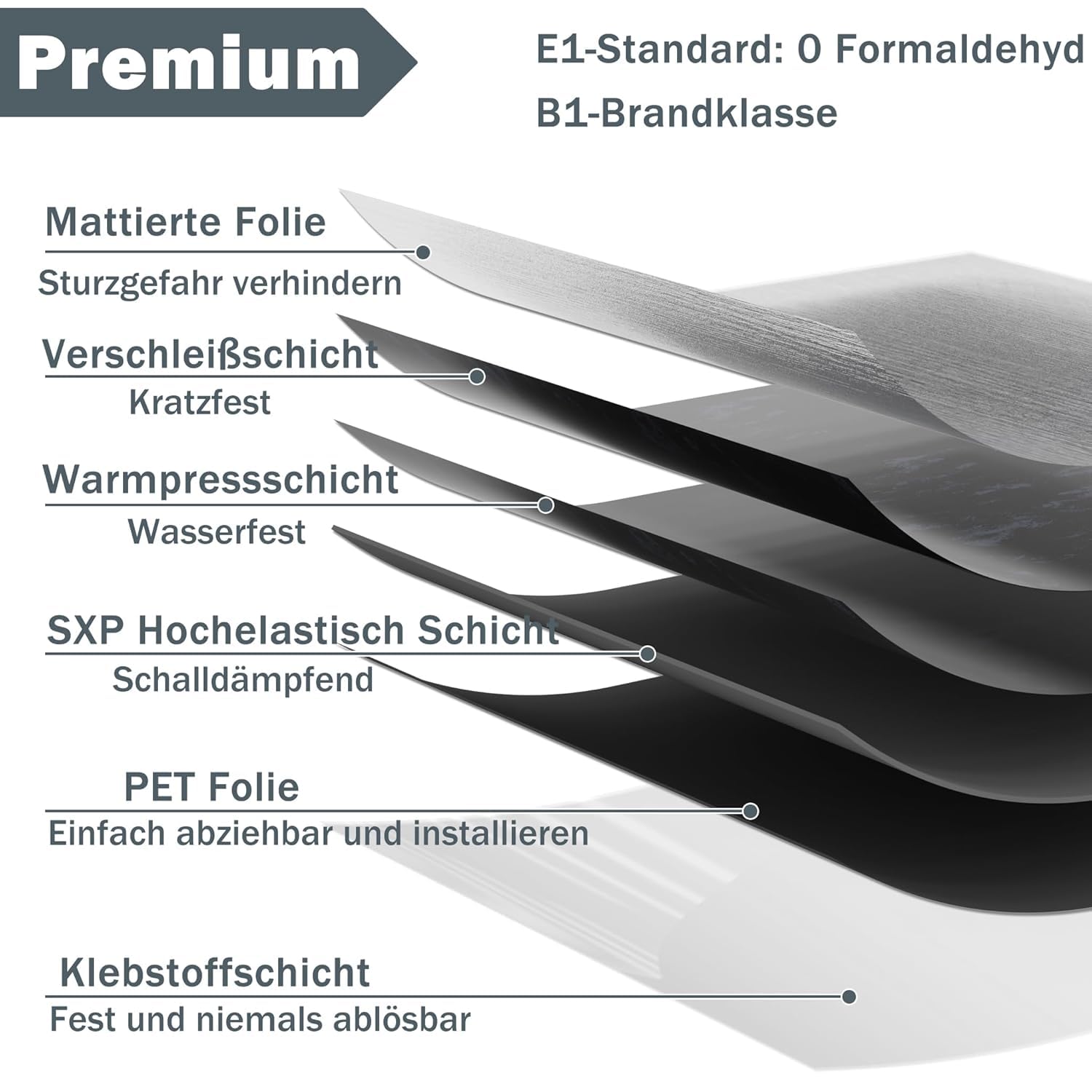 ACXIN Piastrelle autoadesive in vinile in PVC, effetto piastrelle, impermeabili, resistenti, antiscivolo, per cucina, bagno, soggiorno, ristrutturazione, effetto marmo nero, 5 m², set da 54 pezzi