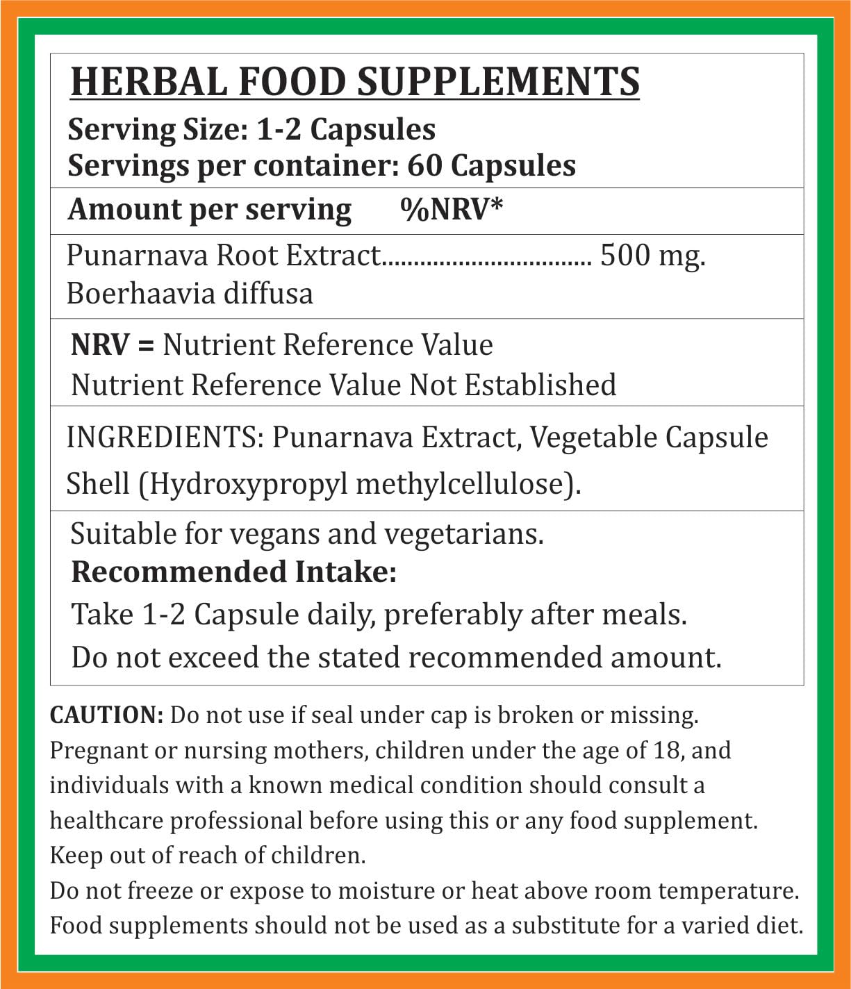 Boerhaavia Diffusa (Punarnava) Extract Capsules | Highest Potency, 100% Herbal Product | Pack of 60 X 500 mg. Veg. Capsules (Pack of 1 Bottle) — Amazon image 5