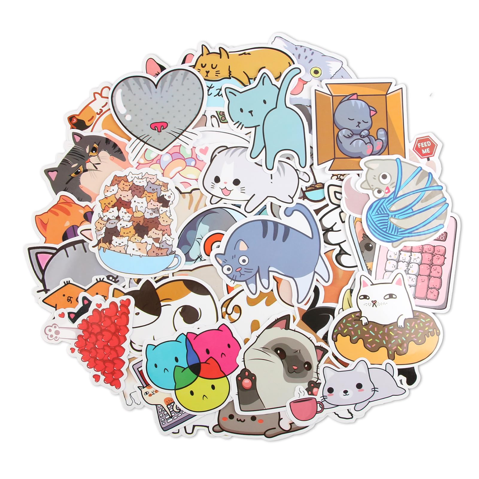 Adesivi Cartoon 50 Pezzi | Decorazioni Vinili Per Laptop, Skate, Bottiglie | Stickers Anime Colorati - Foto 5