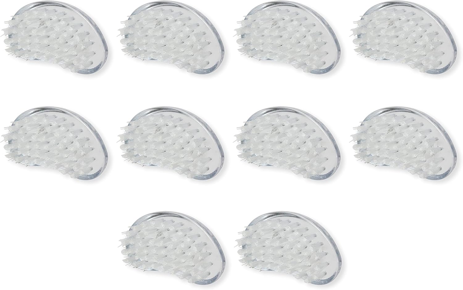 Amazon Basics Manicure Brush, 10 Count, Clear, White