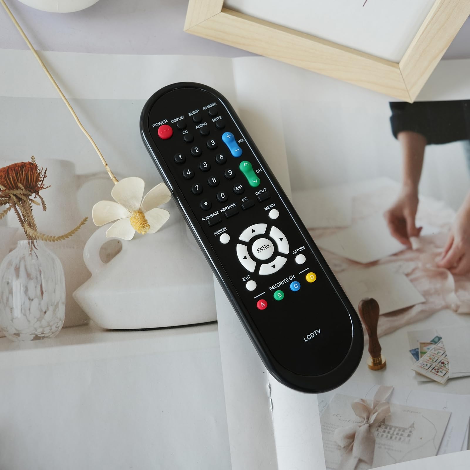 ALLIMITY Telecomando Universale Sostitutivo Per TV Sharp Aquos LCD, Modelli GA841WJSA, Compatibile Con LC-46LE705E, LC-40LE820E E Molti Altri - 2