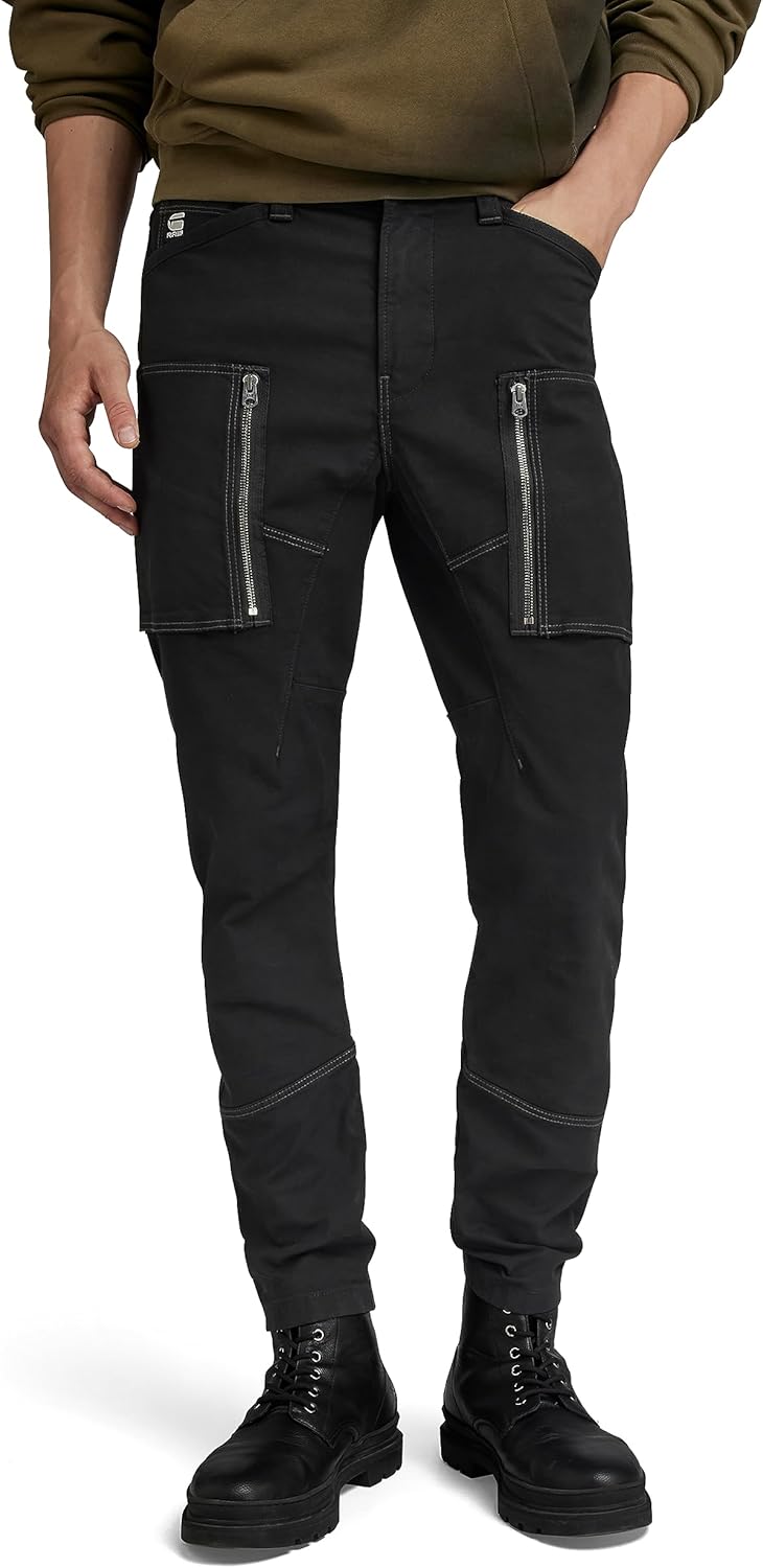 G-Star Mens Zip Pocket 3D Skinny Fit Cargo Pants