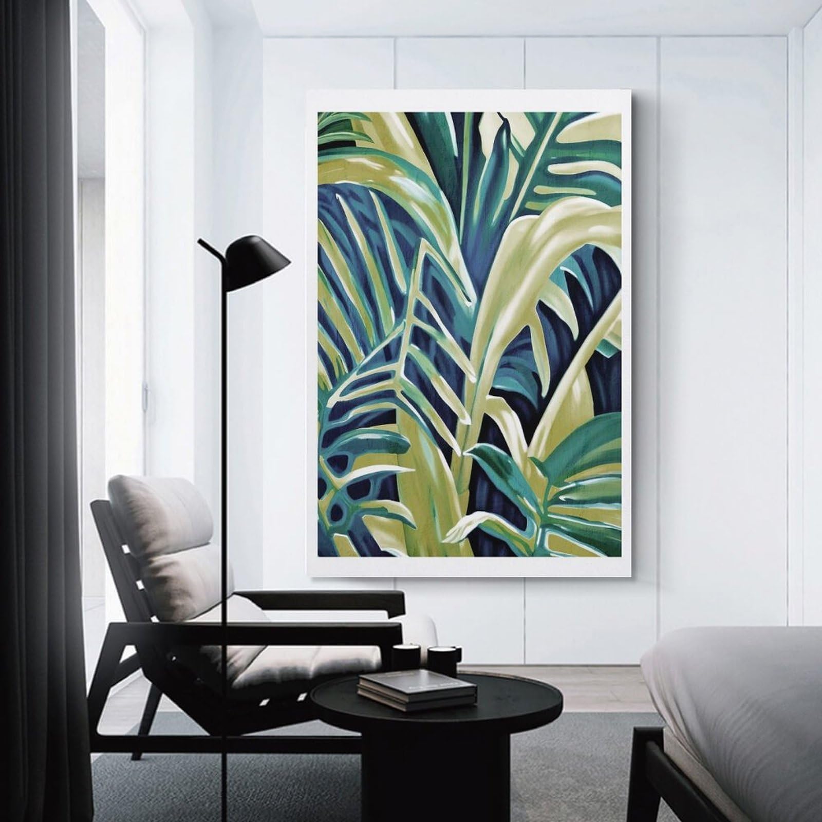 Junmoney Tropical Nature Painting Room Decor Wall Art 16x24inch(40x60cm), for Wall Displays, Bedrooms Or Room Updates, Ideal for Building A Coordinated Art Wall