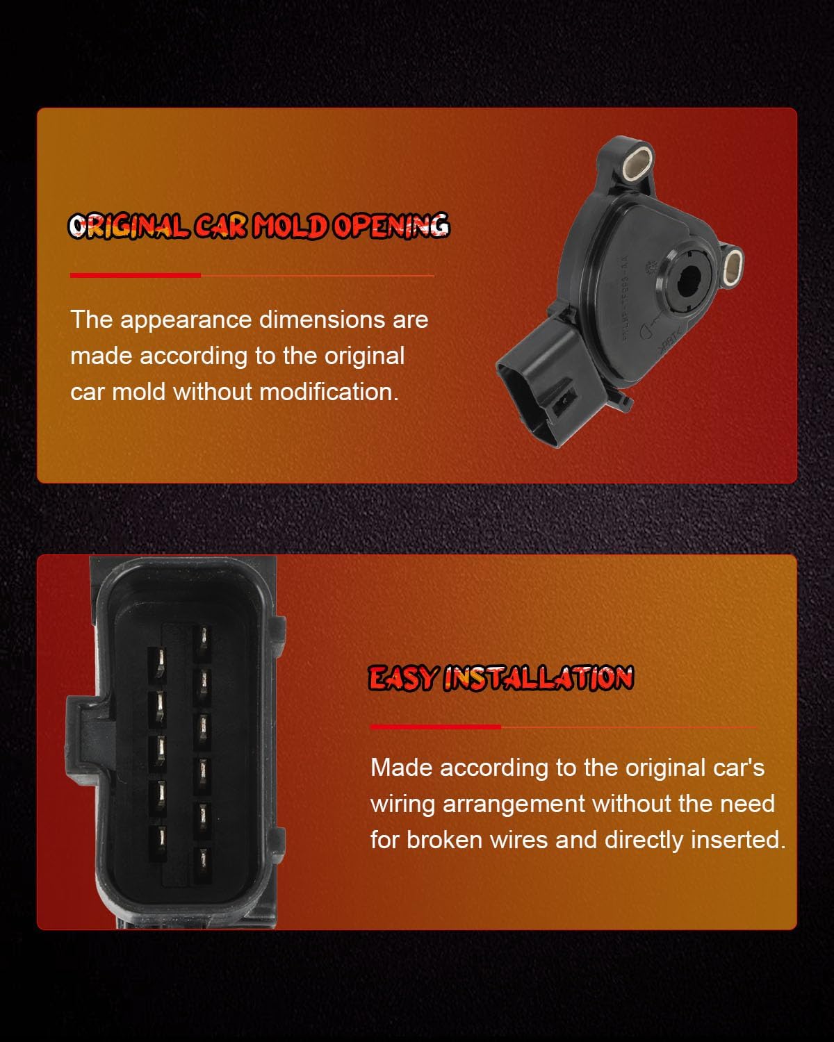 CCIYU Neutral Safety Switch YL8P-7F293-AA Backup Switch Transmission Range Sensor Fit for Ford M-azda for Ford Escape 2001-2008