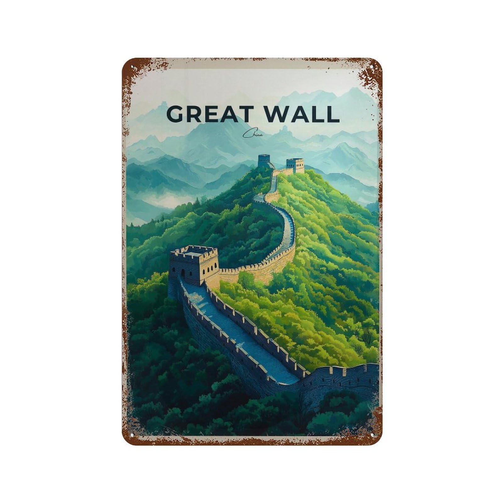 xiaoxiaoshen Great of China – Beijing Travel Wall Decor Art Metal Tin Poster Modern Home Decor Art Home Bar Shop Decorations Vintage Sign 30x20cm