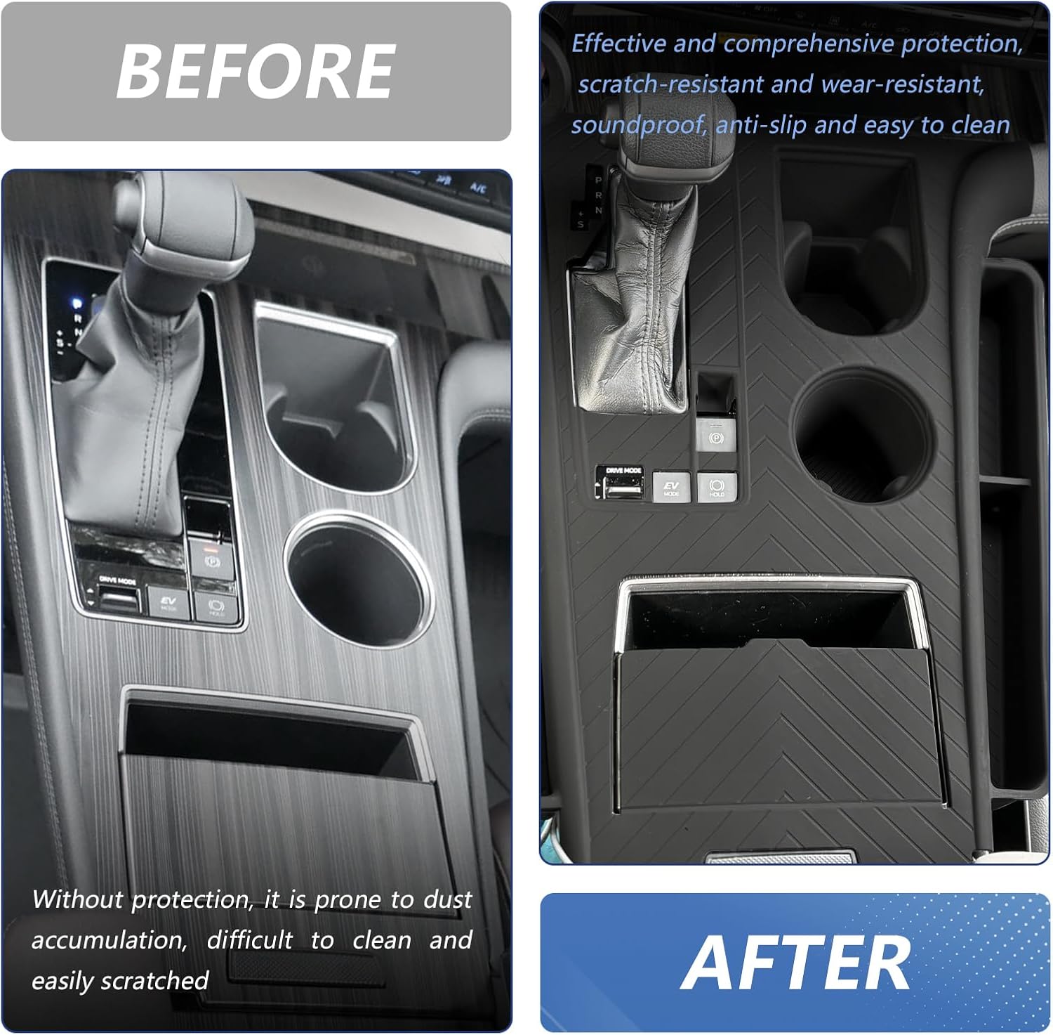 Central Control Silicone Pad for Toyota Sienna 2021-2026 Center Console Storage Organize