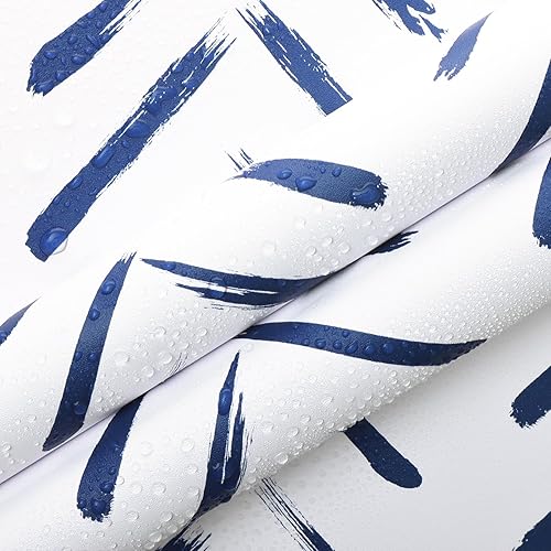 Miniatura 2 de Papel tapiz de vinilo para despegar y pegar, diseño moderno de espiga geométrica, a rayas, extraíble, autoadhesivo, para armarios, estantes,