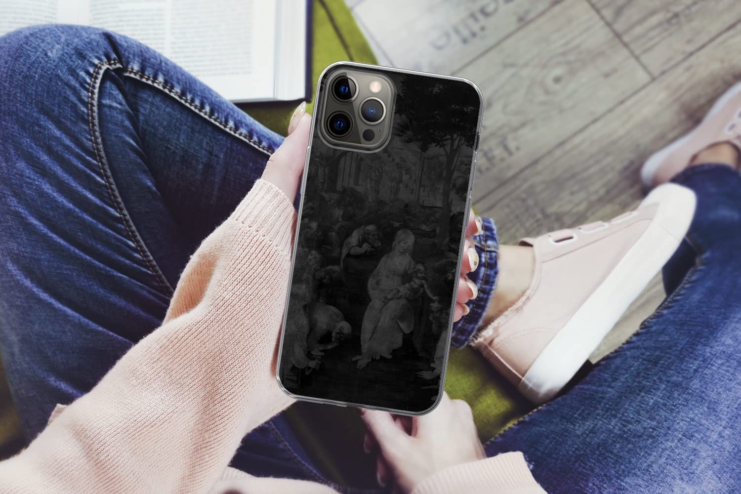 Funda para iPhone 13 Pro - Adoración de los Reyes Magos - Leonardo da Vinci - Funda de Silicona/Funda Blanda para teléfono móvil