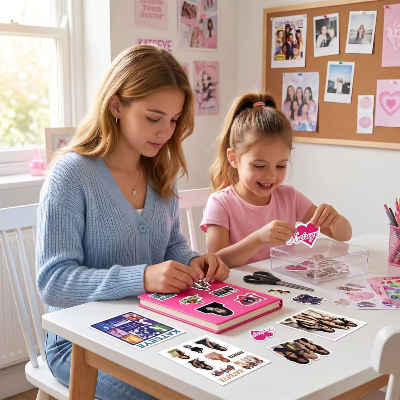 120 adesivi K-A-TS-E-YE per ragazze, Adesivi impermeabili per bambini e fan, Adatti per bottiglie d'acqua, Laptop, Computer, Skateboard e telefoni cellulari
