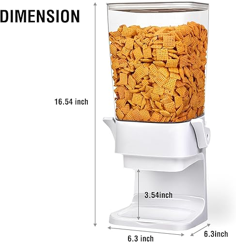 Miniatura 3 de Dispensador de cereales para encimera, 2 unidades, 5.5 L, dispensador de almacenamiento de cereales para despensa, contenedores de arroz para
