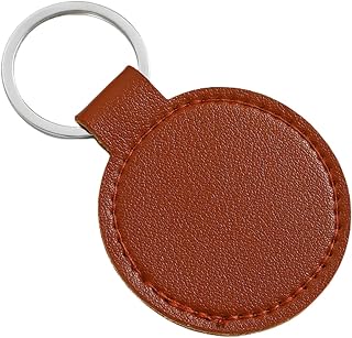 PU Leather Keychain Metal Pendant For Car And Home Light Weight Secure Holder With Rustproof Design