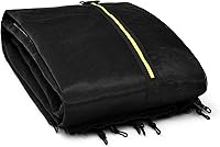 Vista 9 de Giantex Red de Seguridad para Trampolín, 8 10 12 14 15 16 Pies Red de Repuesto Resistente a la Intemperie para Marco Redondo, con Cremalleras