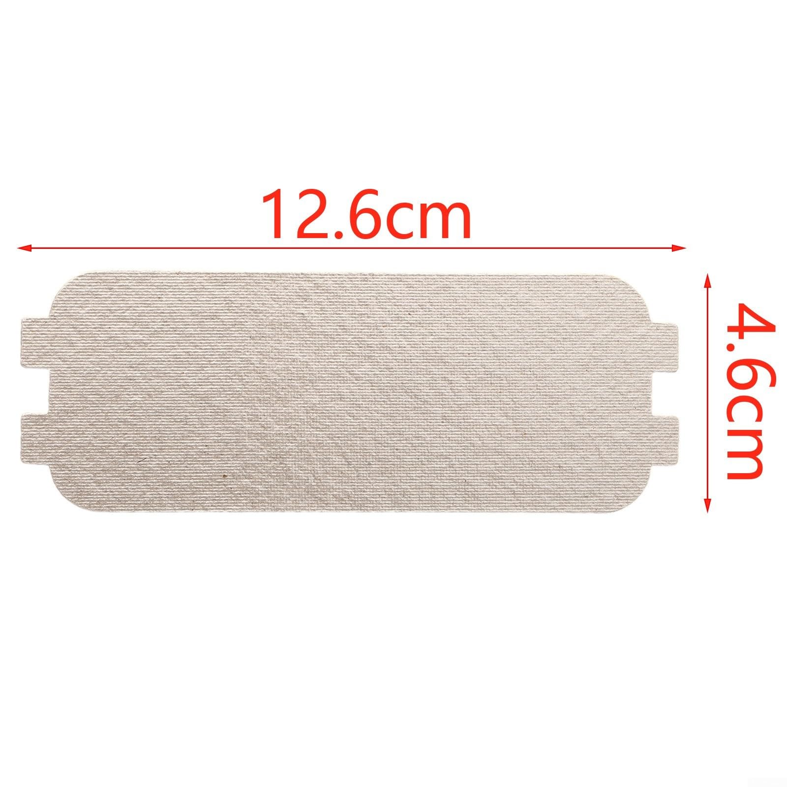 Placa de mica para horno microondas para Galanz, chapa de mica, guía de ondas, cubierta (12,6 x 4,6 cm)