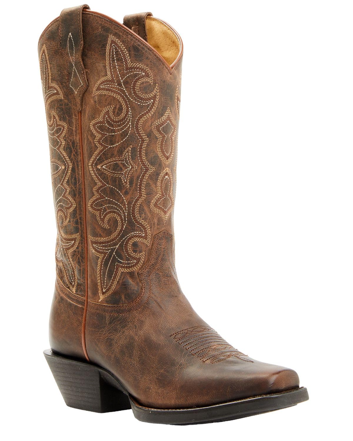 Shyanne Womens Jesse Performance Western Boot Square Toe Brown 8 1 2 M US