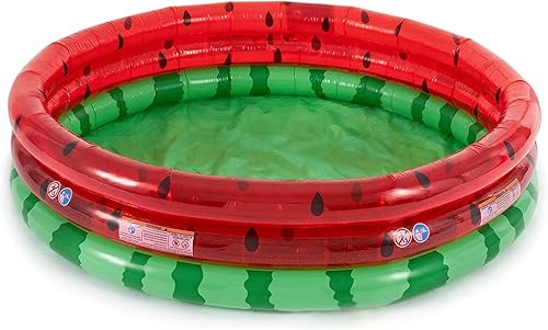 Piscina infantil inflable redonda para exteriores, con plástico