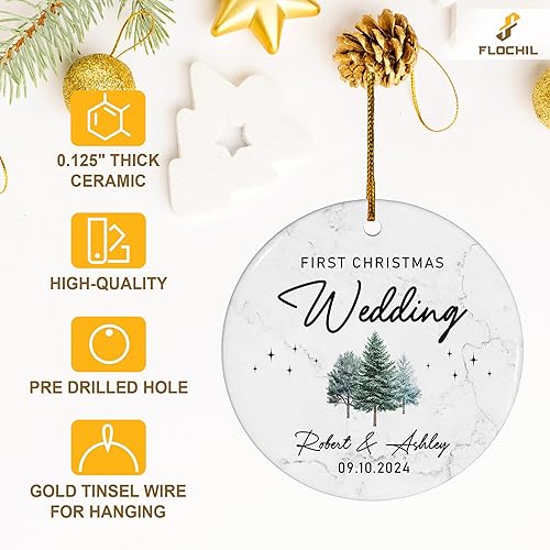 Miniatura 75 de FLOCHIL Adorno familiar personalizado para árbol de Navidad, adorno de Navidad familiar personalizado con foto de nombre, familia de 3, 4, 5 adornos