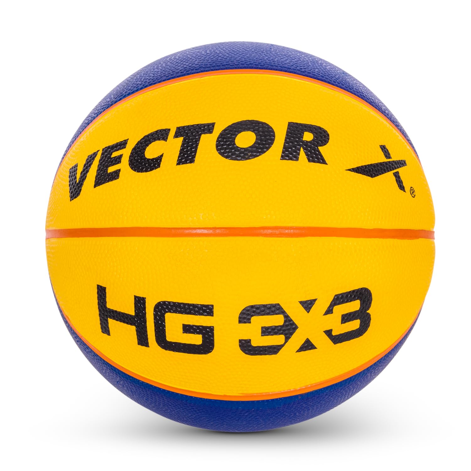 Vector X HG 3X3 Official Match Ball (Basketball Federation of India) Specialized Reinforced Rubber Basketball Color - Yellow-Blue (Size - 6) (B0D47KKT1L) Amazon Price History, Amazon Price Tracker