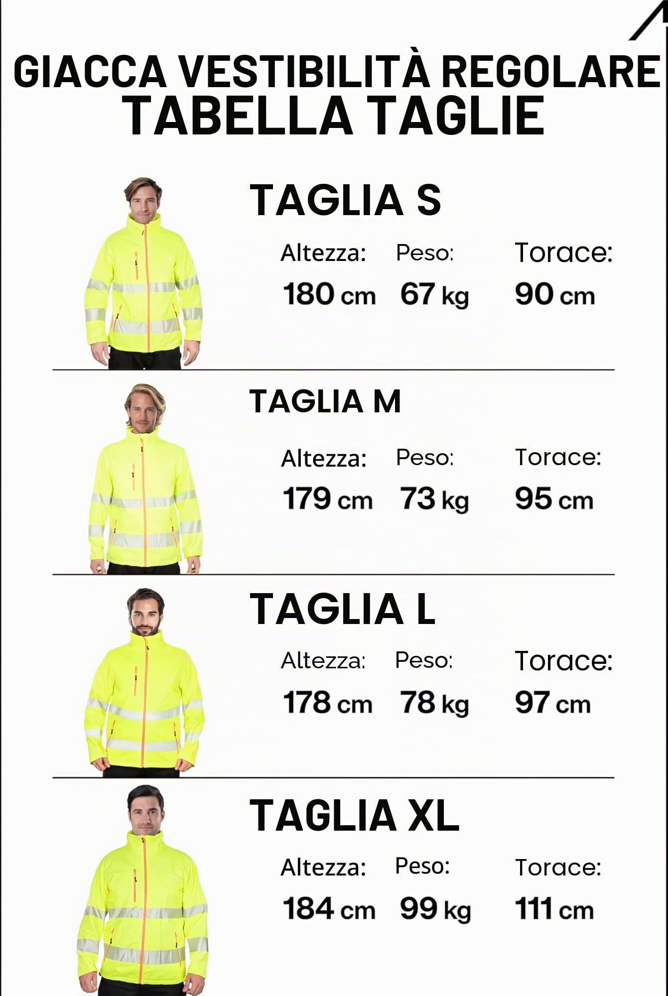 ACE Neon Lite Giacca ad alta visibilità - giacca softshell di segnalazione con catarifrangenti e cappuccio staccabile - EN ISO 20471