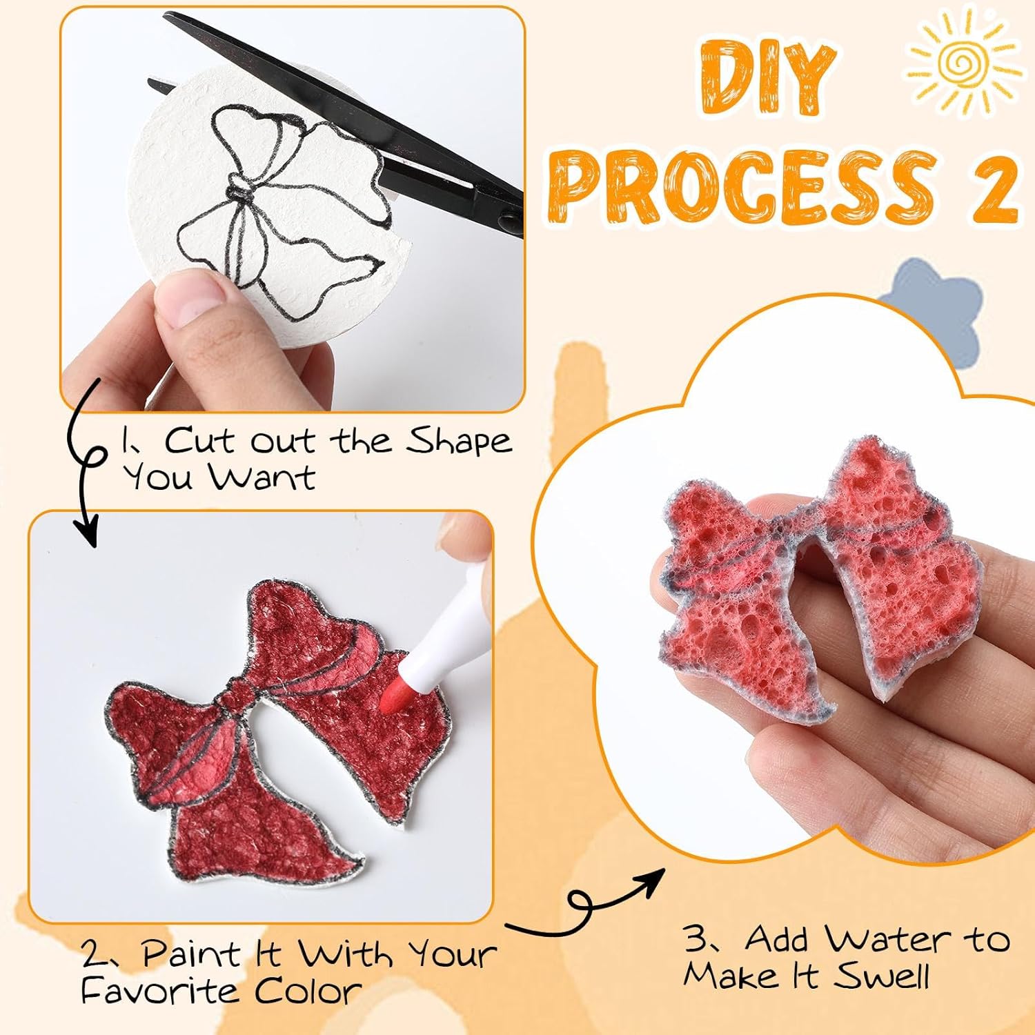 Humyoun 68 Pcs Magic Foam Texture Painting Kit Magic Puffy Paint Include 12 Colors Acrylic Markers Pen and 6 Water Brush for DIY Painting Art Craft Party Supplies