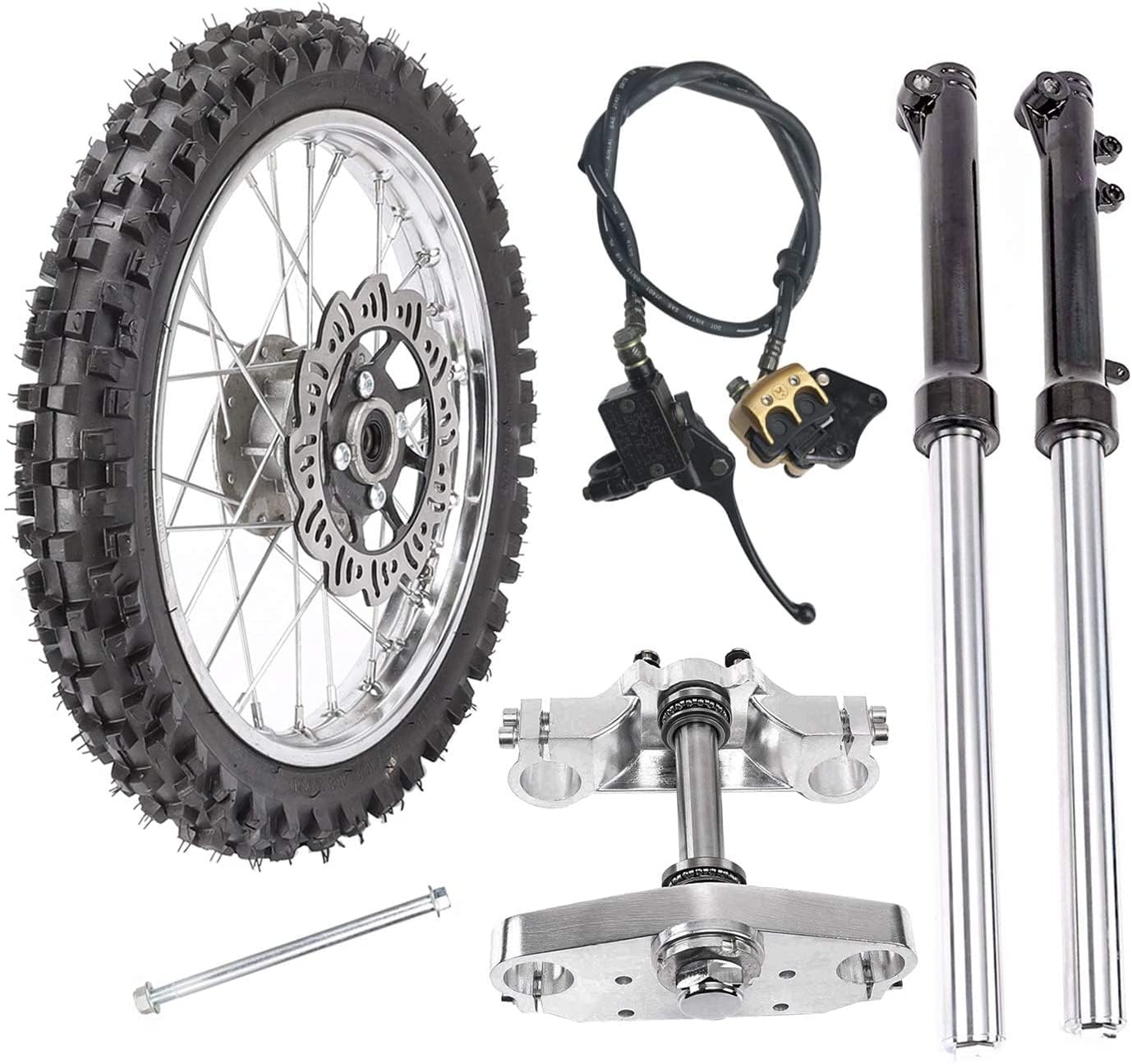 Amazon.com: YC Yier 33mm 630mm Front Forks Triple Clamp + 14
