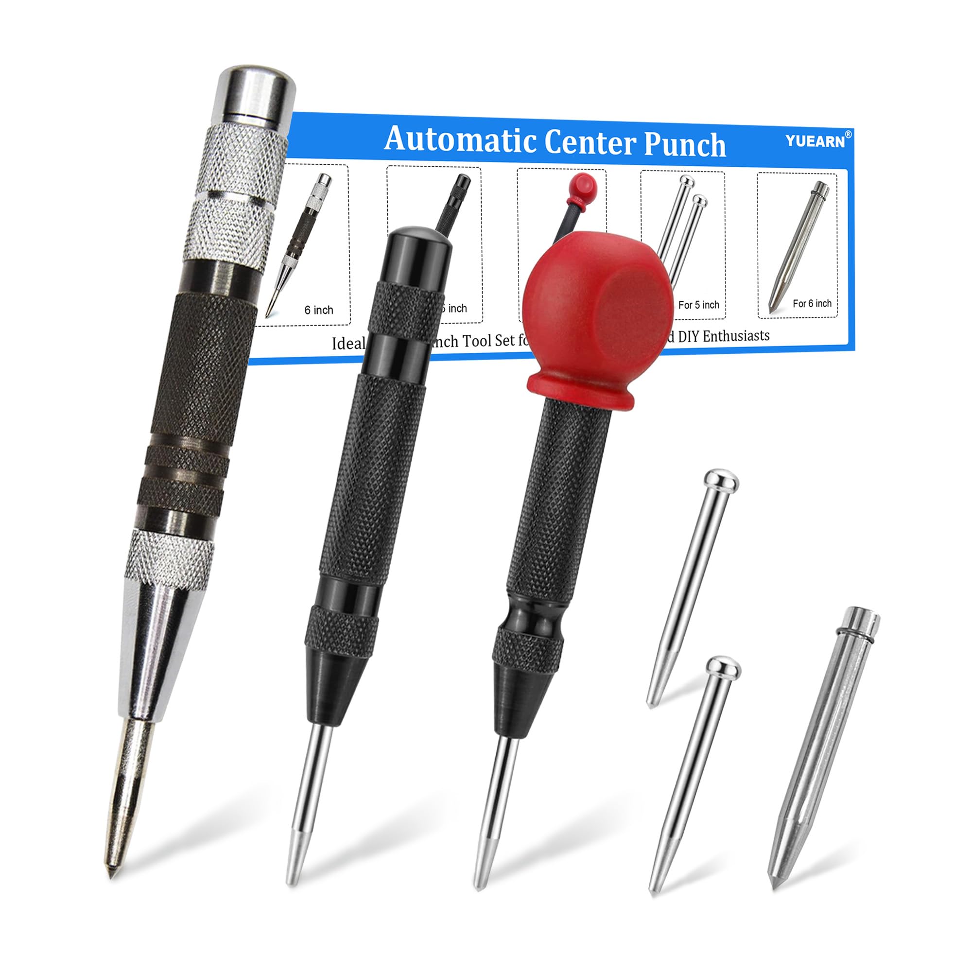 Automatic Center Punches - 3 Pack, FREE SHIPPING -1