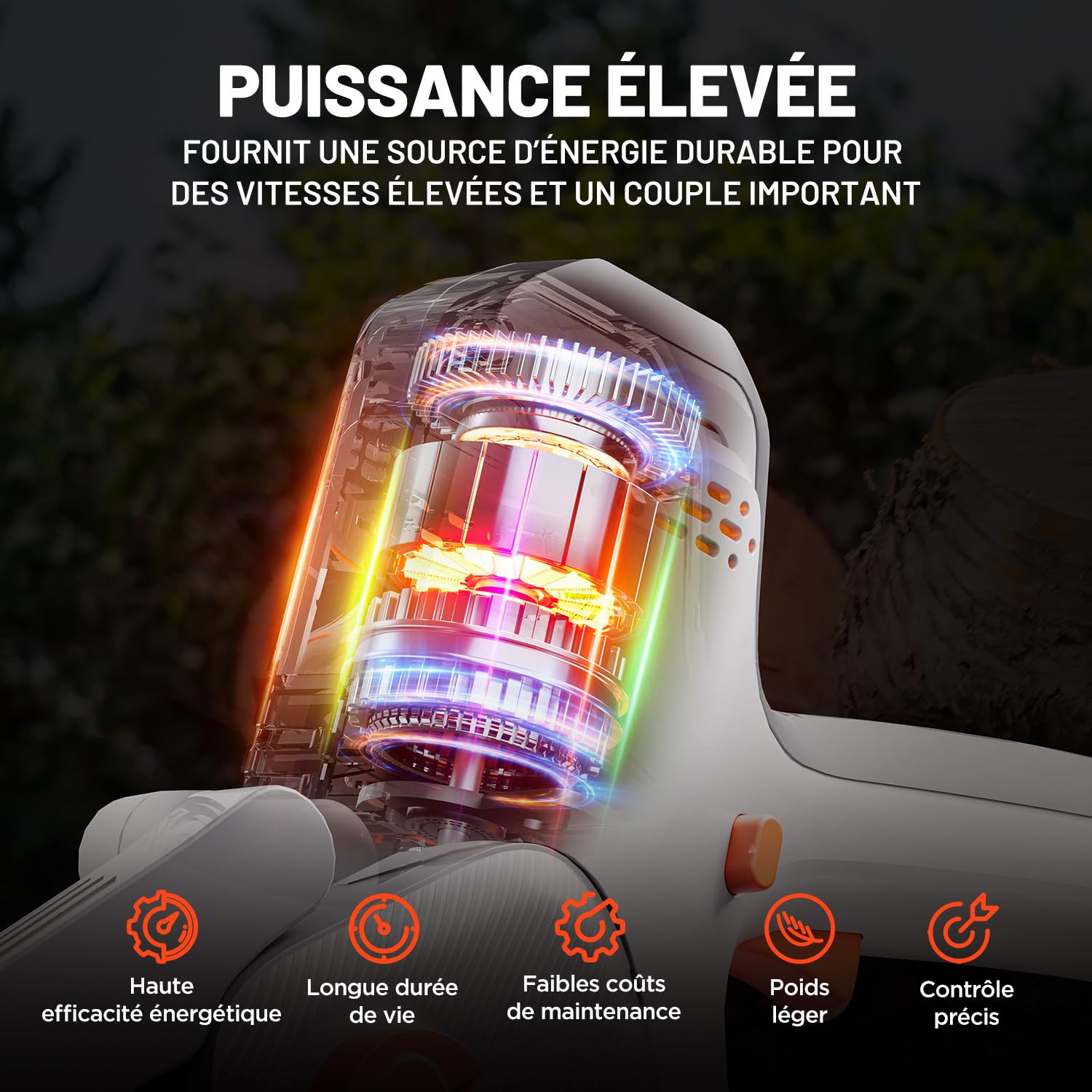 Litheli Mini Tronçonneuse à Batterie 10000 mAh, 20V, 6 Pouces Tronconneuse Electrique Sans Fil, Tension de Chaîne Réglable, Verrouillage Sécurité, Élagueuse, Petite Tronçonneuse pour Bois et Branches