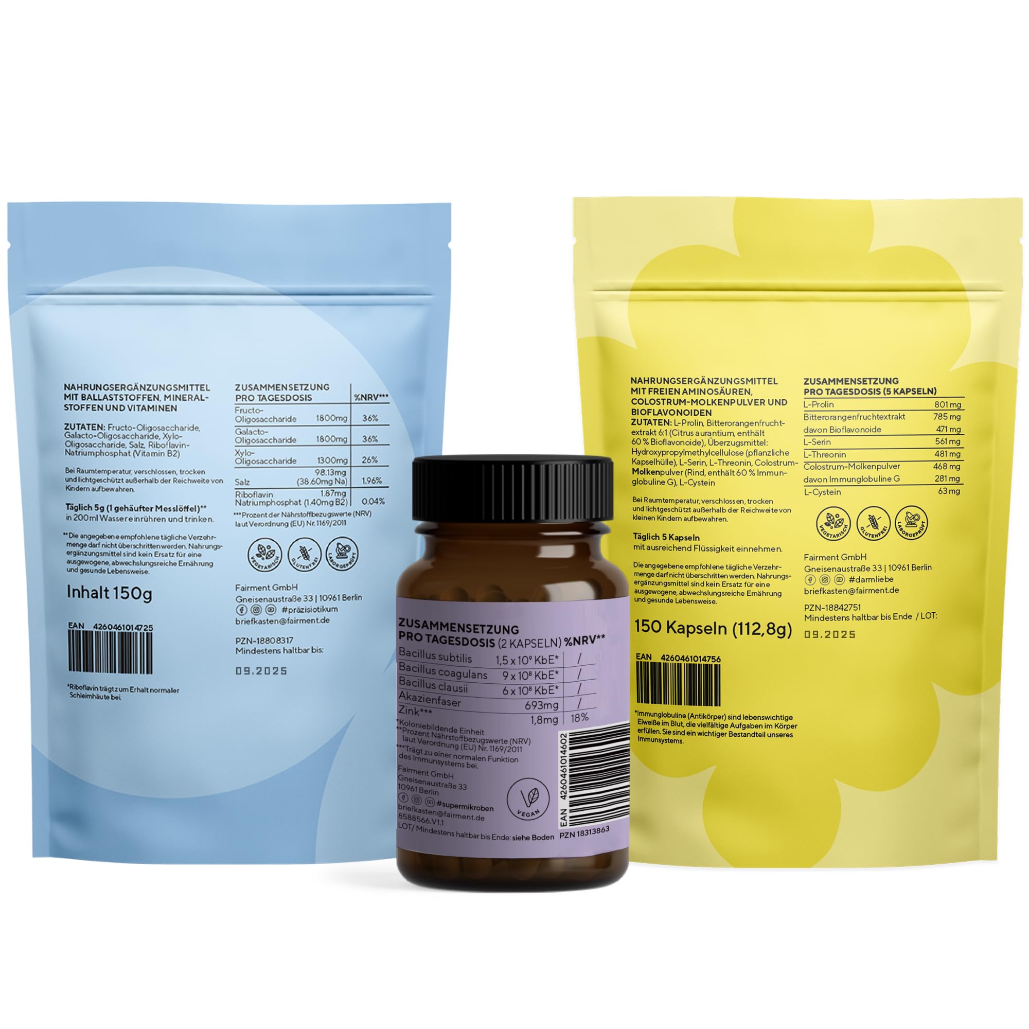 fairment BiomBalance® Kur mit 6x SuperMikroben®, 3x fairment Präzisiotikum® und 1xfairment MegaMukosa®