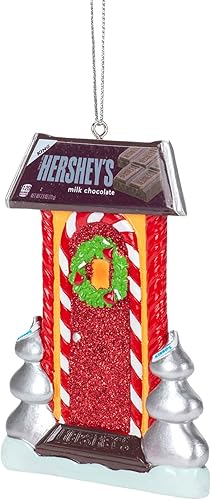 Miniatura 5 de Kurt S Adler Hershey - Adorno de resina con purpurina roja (4 pulgadas)