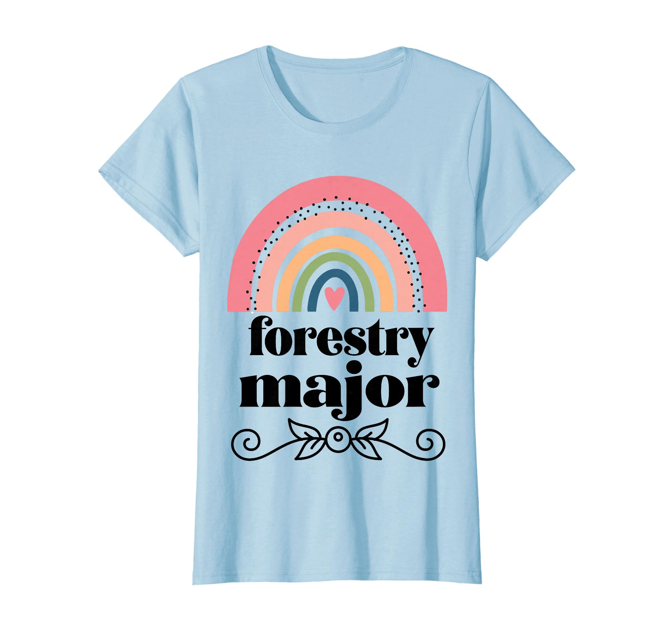 Forestry Major Graduation Rainbow T-Shirt