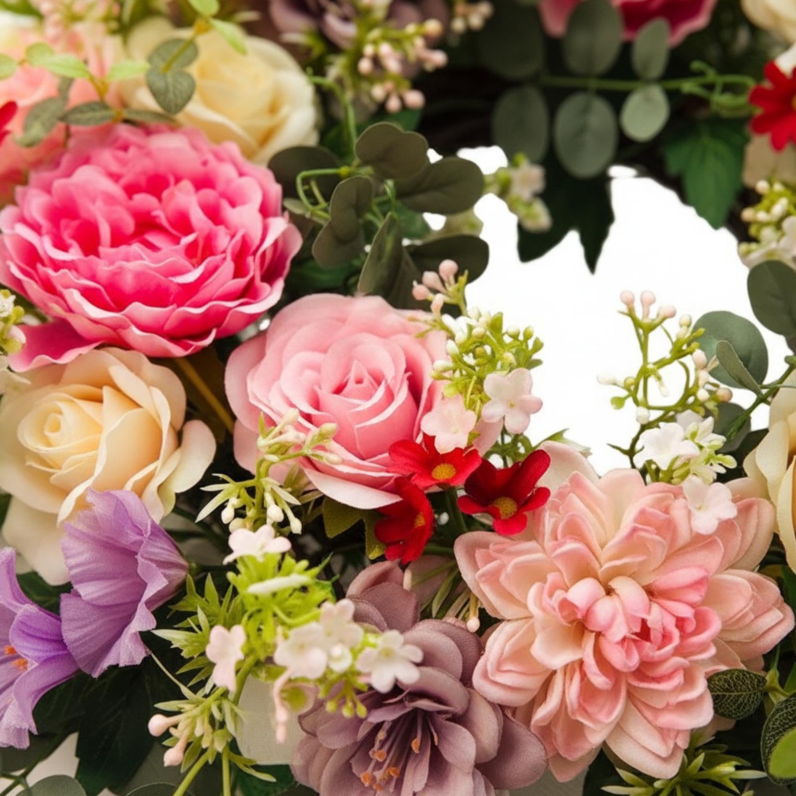 Künstlicher Türkranz, hängender Blumenkranz für Hochzeiten