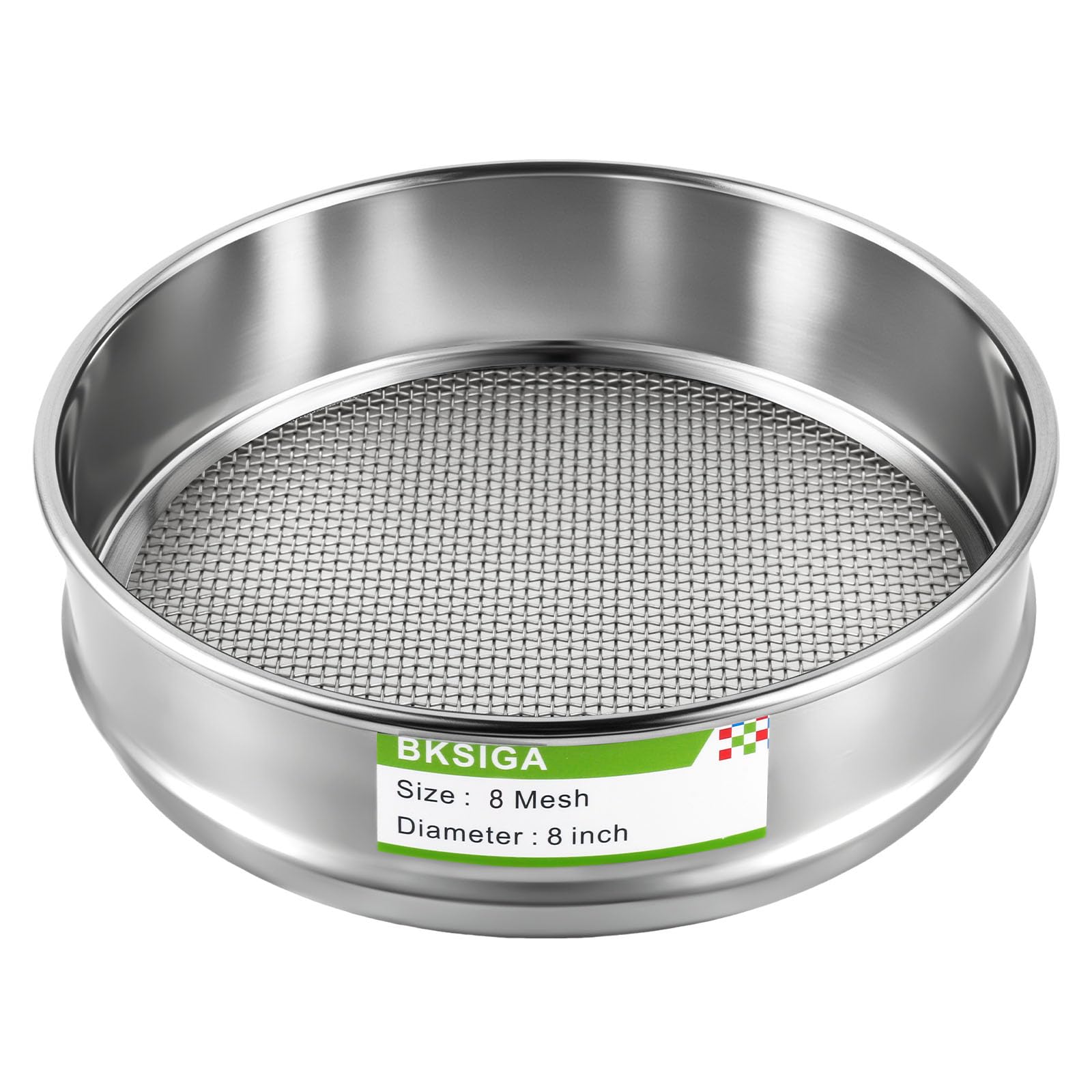 304 Stainless Steel Lab Sieves Pan,8" Diameter Standard Sieve Pan for Industrial Laboratory Homes — Amazon image 7
