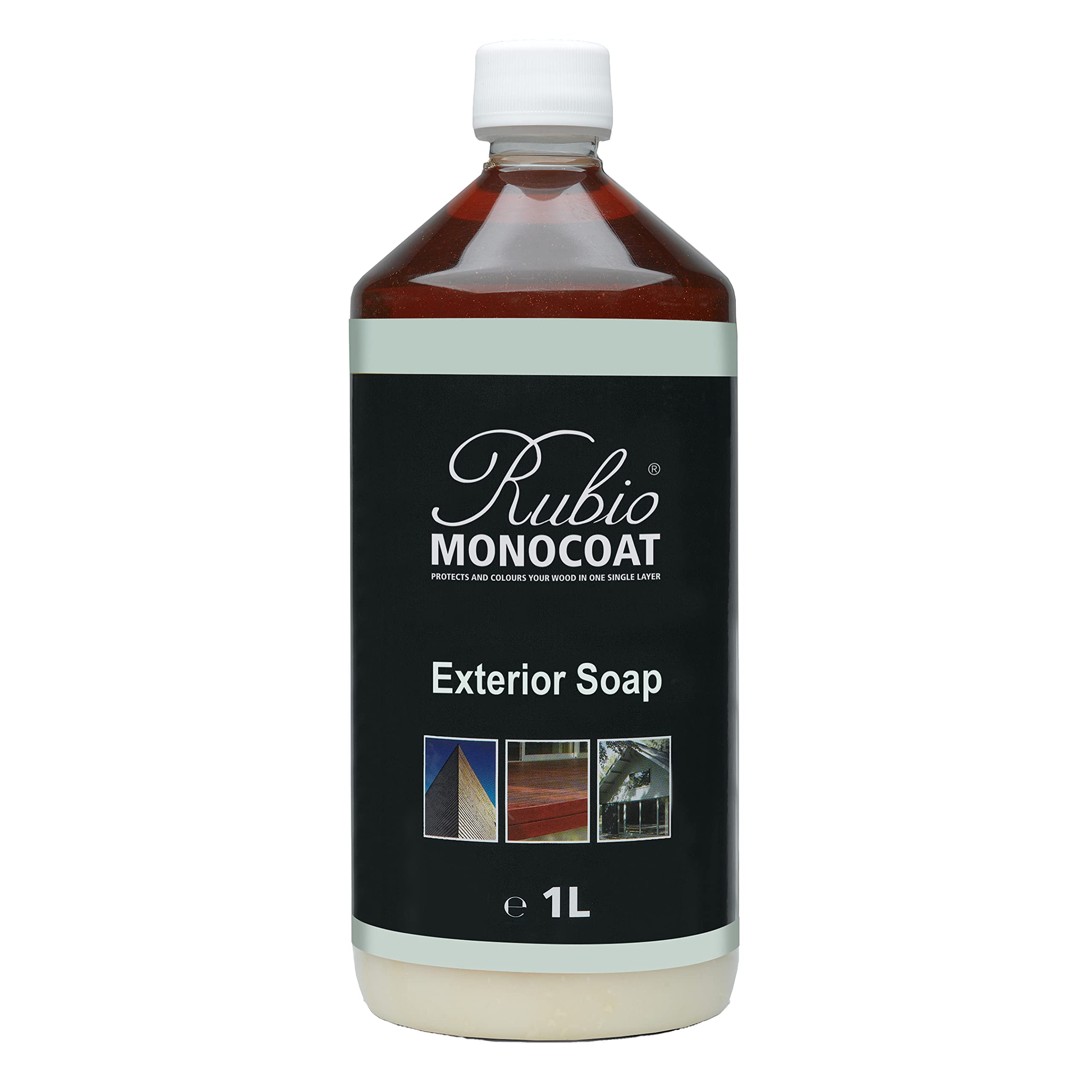 Exterior Soap Wood Cleaner | Superior Outdoor Cleaning | Cleans & Nourishes External Treated Wooden Decks & Furniture | Maintains Natural Beauty for Care & Longevity | 1 Liter