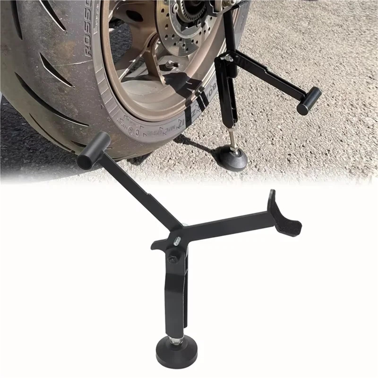 adapter podpórki Rama podnosząca składana do motocykla, ciężka, stabilna rama dźwigu z podłokietnikiem
