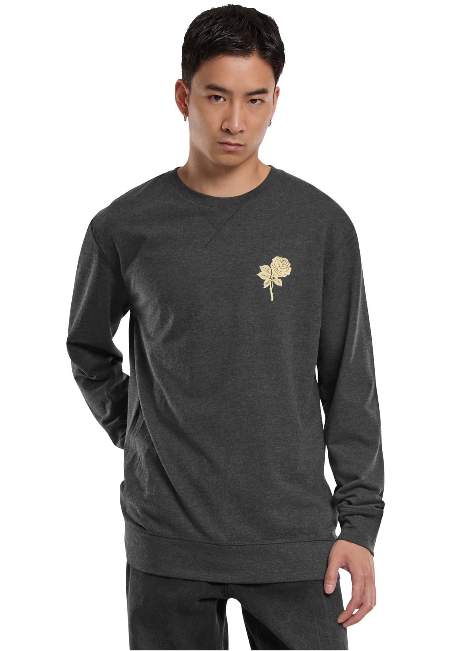 Mister Tee Men's Wasted Youth Crewneck Sweatshirt, Charcoal,