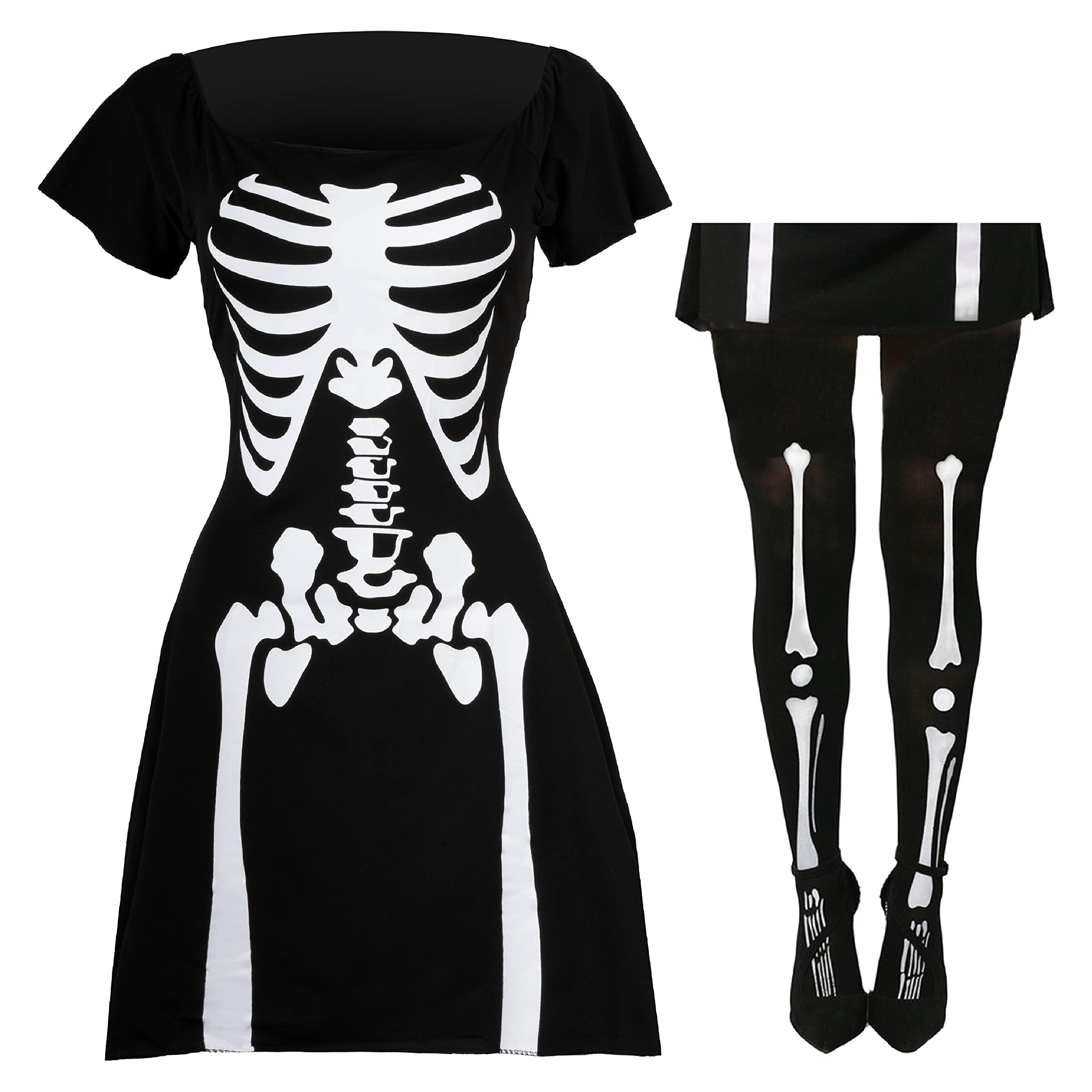 womens halloween skater dress Vintage Black Cat Halloween Skater Dress S