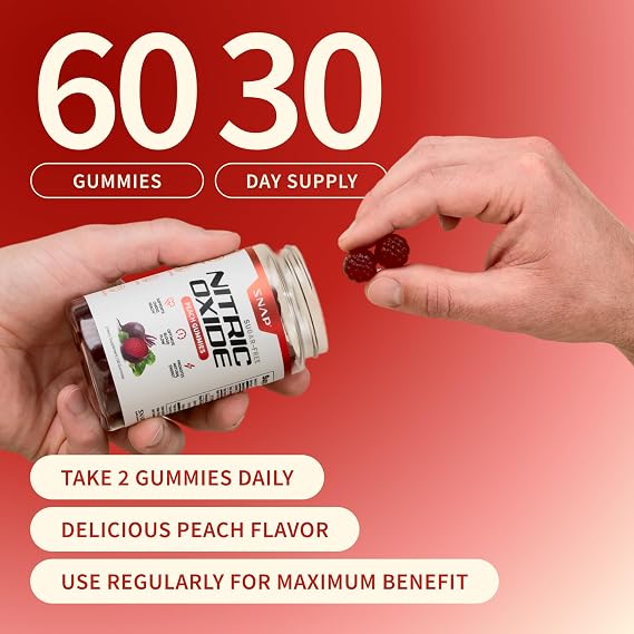 Snap Supplements Nitric Oxide Beet Root Gummies + Testo Booster Bundle