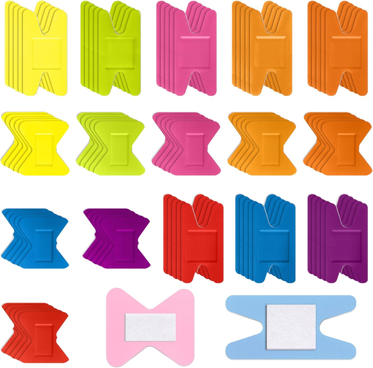 Weewooday 8 Colors Kids Bandages Bulk Fingertip and Knuckle